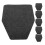 6Pcs Durable Grey Urinal Floor Mats Non-Slip Polyester Bathroom Mats 1