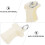 20Pièces Embouts Rail Rideaux Beige Solides 5