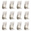 60Pièces Crochets De Fixation Métal Argent Pour Photo 1
