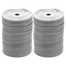 100Pz Sostituzione Campane Batteria in Acciaio Argento Per Piatti