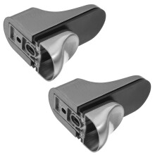2Pz Supporti Mensola Regolabili in Zinco Argento E