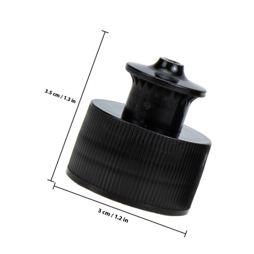 Bottle Caps Sports Design Plastic Replacement Cap Black 20pcs 1