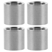 Durable Stainless Steel Pool Cue Ferrules Silver For Office 4pcs