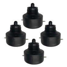 4Pièces Cornet Tweeter Compact Noir Pour Accessoires Auto Audio