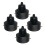 4Pièces Cornet Tweeter Compact Noir Pour Accessoires Auto Audio 1