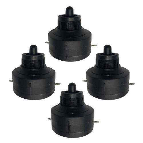4Pièces Cornet Tweeter Compact Noir Pour Accessoires Auto Audio