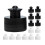 Bottle Caps Sports Design Plastic Replacement Cap Black 20pcs 5