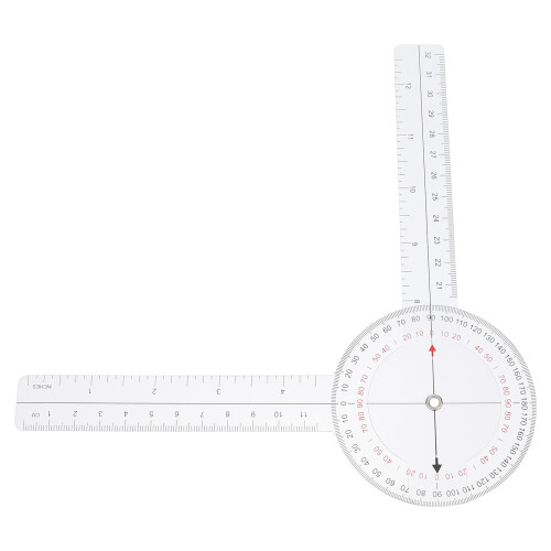 1Pièces Rapporteur D'angle Transparent Pour Mesure Précise