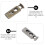 20Pièces Toggle Métalliques À Double Trou Pour Accessoires DIY 4