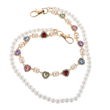 Hiphop Tailleketting Met Faux Parels En Sprankelende Steentjes