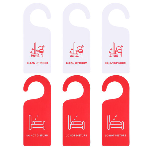 6Pz Appendichiavi Porta Lato PVC Multiuso Vari Per Hotel