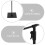2Pcs Black Adjustable T Banner Holder Stand for Tabletop Advertising 5