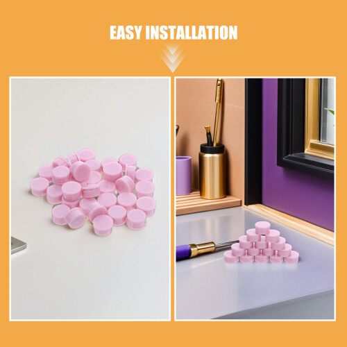 120Pcs Smooth Rotating Pink Bearings Plastic Iron for DIY Windmill Use 2