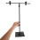 2Pcs Black Adjustable T Banner Holder Stand for Tabletop Advertising 7