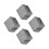 4Pcs Household Ice Cream Machine Protectors Grey Polyester with Pocket 1