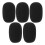 5Pièces Housses Microphone Noires En Éponge Adaptées Micro Gooseneck 6
