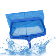 Heavy Duty Pool Skimmer Net with Deep Bag, Fine Mesh Leaf Rake for Swimming Pool Cleaning Blue