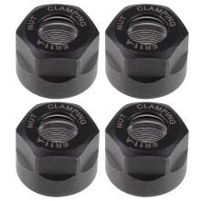 4Pz Dadi Serrare Collet Er11 Nero Cromo Per Utensili