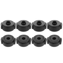 8St Snelsluiting Cymbal Hoed Zwart Plastic Drum Accessoires Voor Kit