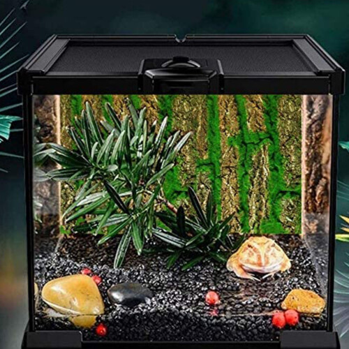 2Pièces Décoratif Écorce Imitée Pour Aquarium Terrarium 2