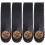 4Pièces Sangles Nez Guitare PU Noires Antidérapantes 8