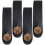 4Pièces Sangles Nez Guitare PU Noires Antidérapantes 9