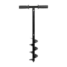 Taylor & Brown Manual Adjustable Hand Drill Spiral Steel Ground Digger Earth Auger Bulb Planter Garden Fence Post Holder, 10CM Dia