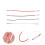 4Pièces Accessoires Phono Fils Plastique Fiables 6
