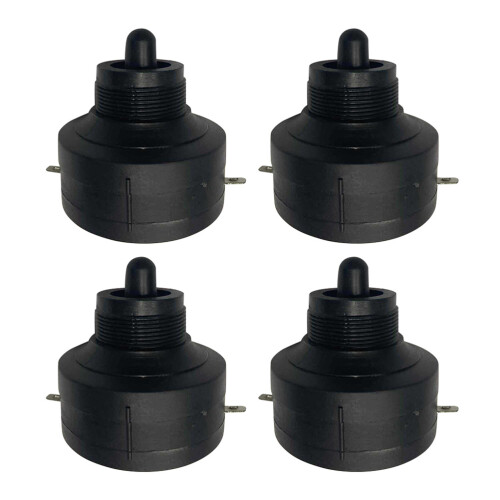 4Pièces Cornet Tweeter Compact Noir Pour Accessoires Auto Audio 1