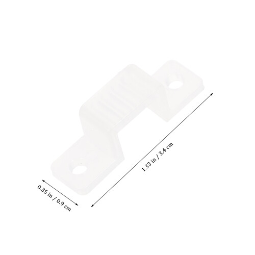 100Pièces Pinces De Fixation En Silicone Pour Bande LED Durable 1