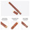 1Pièces Support Encens Bâtons Bois Marron Artisanat Raffiné 5