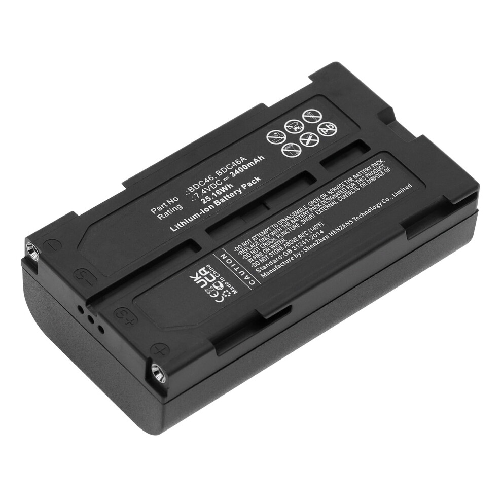 Bdc46 Battery 7.4V 3400Mah LiâIon Replacement For Sokkia Total Station Set 210K With Extended Runtime 9092120278064