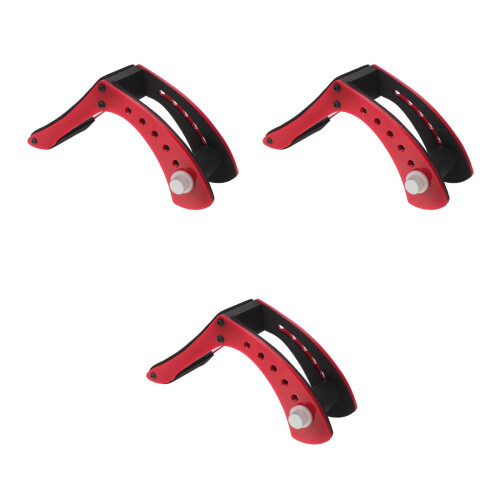 3Pcs Lightweight Adjustable Guitar Foot Rest Stool for Musicians Red 1