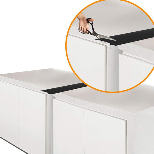 2Pièces Couvre Silicone Cuisine Résistant Chaleur Noir 2