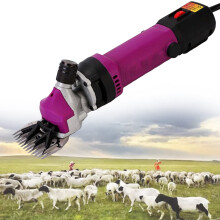 Electric Sheep Shears 690W Heavy Duty 6Speed Clippers for Sheep Goats Cattle, Purple 110V