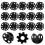 20Pcs Black Iron Bobbin Holder Case for Sewing Machine Durable Storage 5