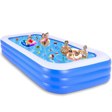 Large Inflatable Pool 120 x 72 x 22 for Kids and Adults, Family Swimming Pool for Backyard Summer Fun