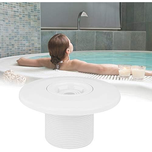 Pool Jet Nozzle, 360 Degree Rotatable Swimming Pool SPA Jet Massage Nozzle Pool Wall Return Fitting 2in 2