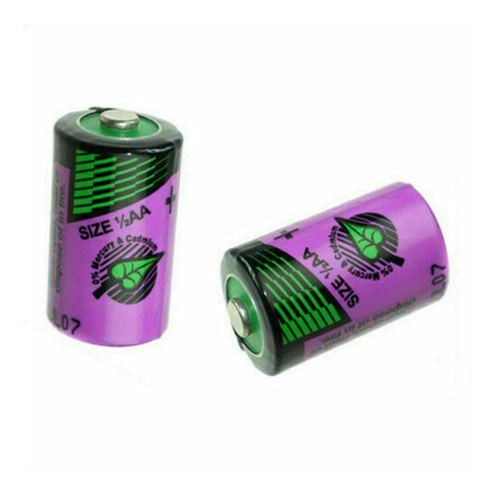 (2 Pack) Tl5902 3.6V 1/2Aa Lithium Battery 1200Mah Nonrechargeable Cell For Alarm Systems Long Life 9092120278187