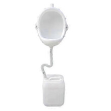 Wall-mounted Men Urinal with Hose Splash-proof Easy Installation Reusable Temporary Construction Site Urinal Waterless