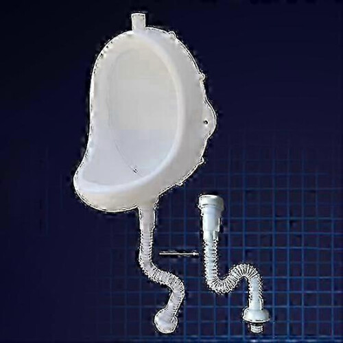 Wall-mounted Men Urinal with Hose Splash-proof Easy Installation Reusable Temporary Construction Site Urinal Waterless 2