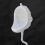 Wall-mounted Men Urinal with Hose Splash-proof Easy Installation Reusable Temporary Construction Site Urinal Waterless 4