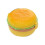 (Round) Hamburger Shape Lunch Box Double Layer Cute Burger Bento Box Lunchbox Children School Food Container Spoon Fork Tableware Set - PJ 1