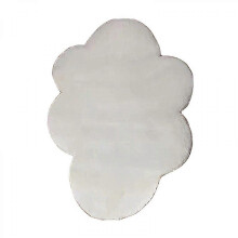 Area Bedroom Playroom Classroom Kids Nursery Rugs, Small White Cloud Decor Doormat Shower Bath Mat, 15"x23"