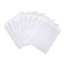 10pcs Nylon Filter Bags 18x25cm White 2.5mm Zipper