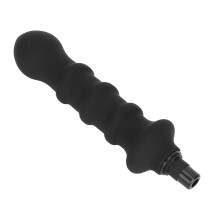 Spiral Silicone Massage Gun Head 0.47-0.51in Black