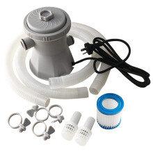 Above Ground Pool Pump and Filter, 300 Gallon Cartridge Filter Pump System for Swimming Pools and Fish Ponds, US Standard Easy Installation