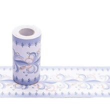 Self-adhesive wallpaper border, 10 cm x 10 meters (Blue)