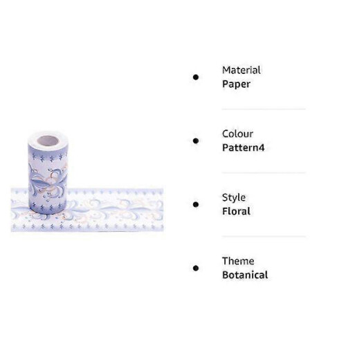 Self-adhesive wallpaper border, 10 cm x 10 meters (Blue) 2