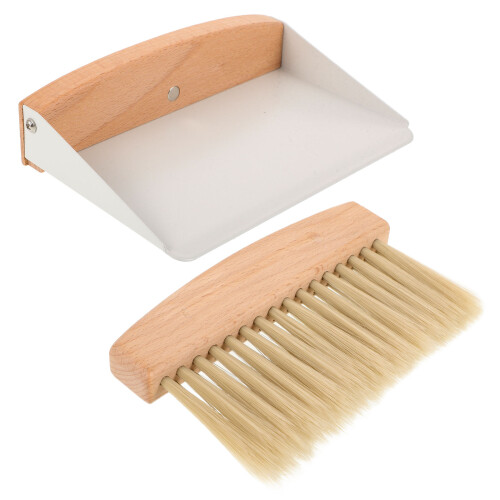 1Ensemble Balai Pelle De Bureau Nylon Bois Pour Maison